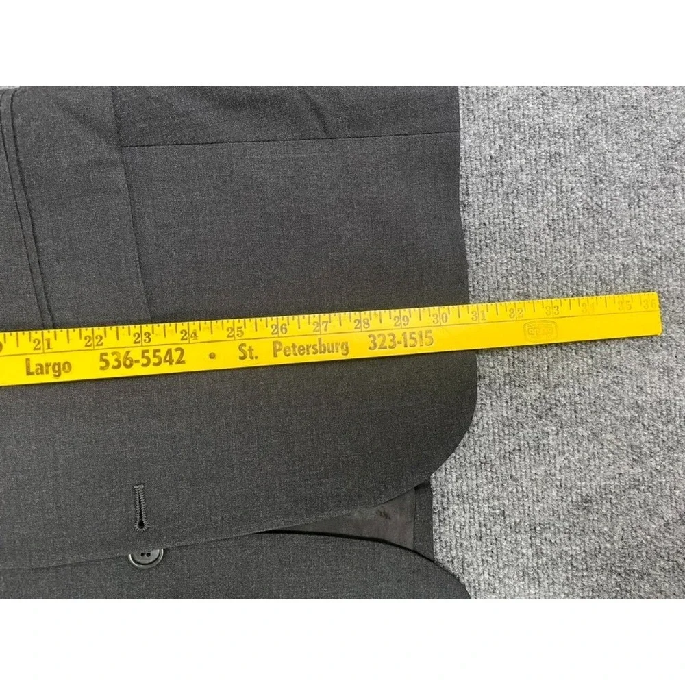 Brooks Brothers Brooksease Blazer Mens‎ Dark Gray Wool Lycra Blazer Size 38 S